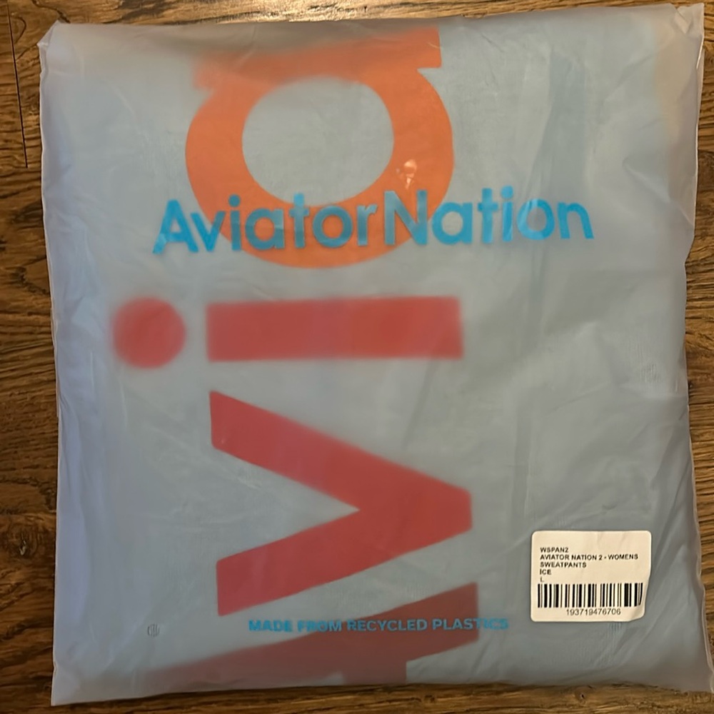 Aviator Nation Sweatpants Ice Blue Large